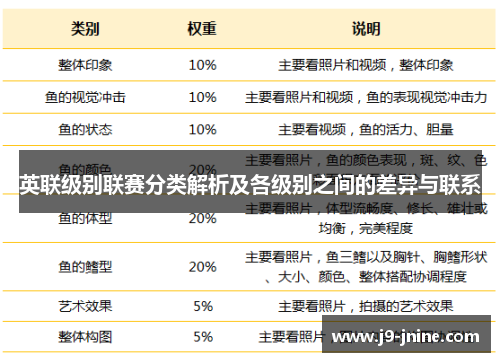 英联级别联赛分类解析及各级别之间的差异与联系